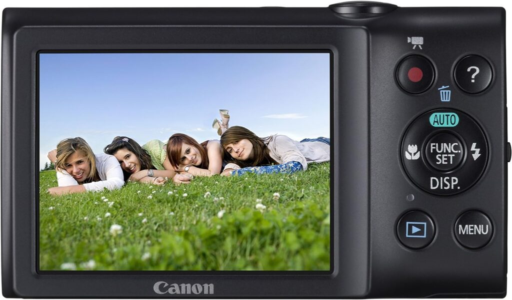 Canon PowerShot A2300 is 16.0 MP Digital Camera with 5X Digital Image Stabilized Zoom 28mm Wide-Angle Lens with 720p HD Video Recording (Black)