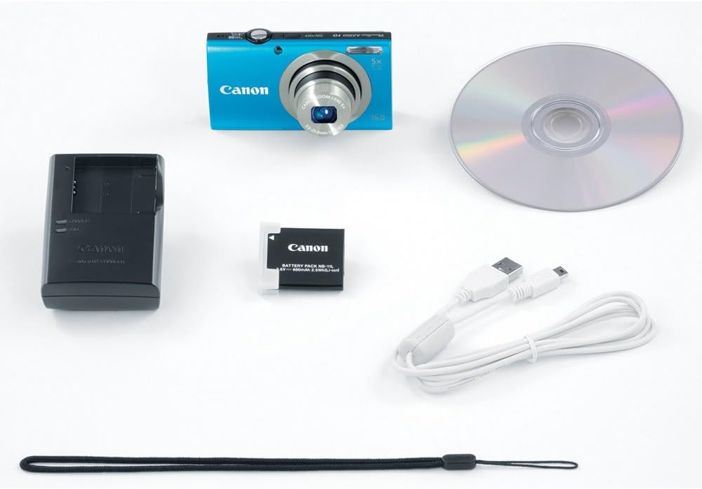 Canon PowerShot A2300 is 16.0 MP Digital Camera with 5X Digital Image Stabilized Zoom 28mm Wide-Angle Lens with 720p HD Video Recording (Black)