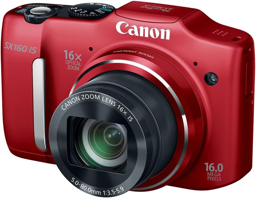 Canon PowerShot SX160 is 16.0 MP Digital Camera with 16x Wide-Angle Optical Image Stabilized Zoom with 3.0-Inch LCD (Black)
