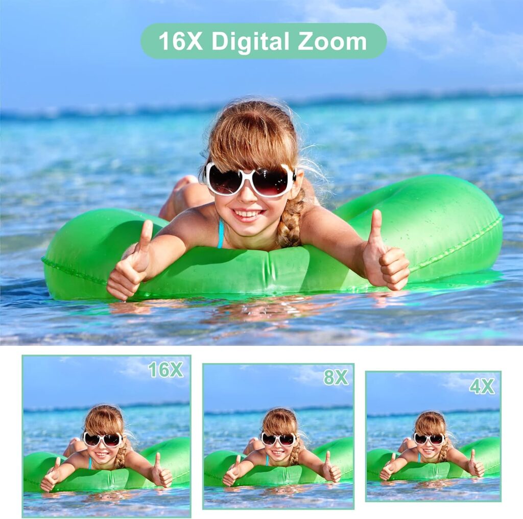 Digital Camera, FHD 1080P Digital Camera for Kids Video Camera with 32GB SD Card 16X Digital Zoom, Compact Point and Shoot Camera Portable Small Camera for Teens Students Boys Girls Seniors(Black)