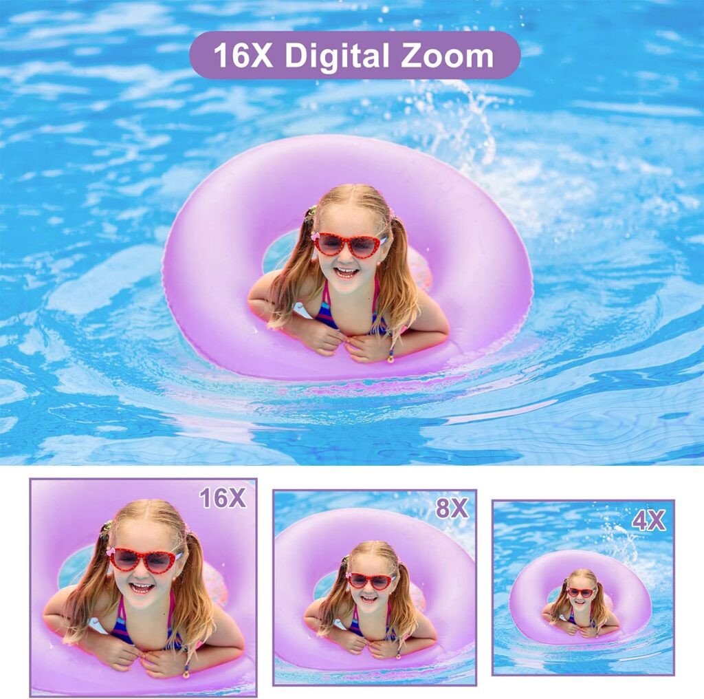 Digital Camera, FHD 1080P Digital Camera for Kids Video Camera with 32GB SD Card 16X Digital Zoom, Compact Point and Shoot Camera Portable Small Camera for Teens Students Boys Girls Seniors(Black)