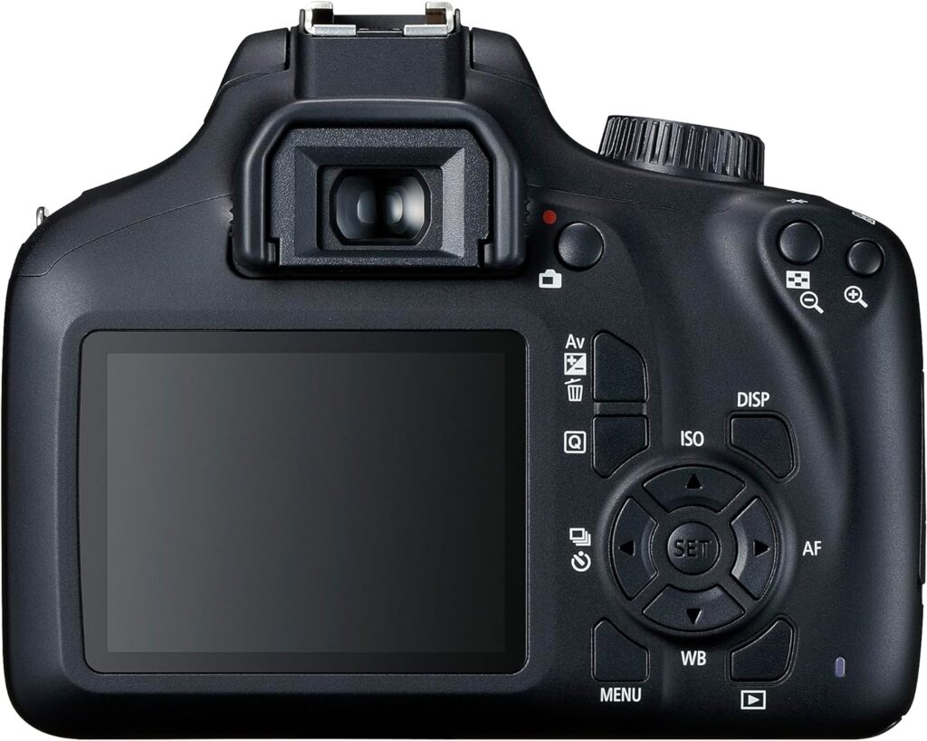 Canon EOS Rebel T100 DSLR Camera with EF-S 18-55mm f/3.5-5.6 III Lens, 18MP APS-C CMOS Sensor, Built-in Wi-Fi, Optical Viewfinder, Impressive Images  Full HD Videos, Includes 32GB SD Card