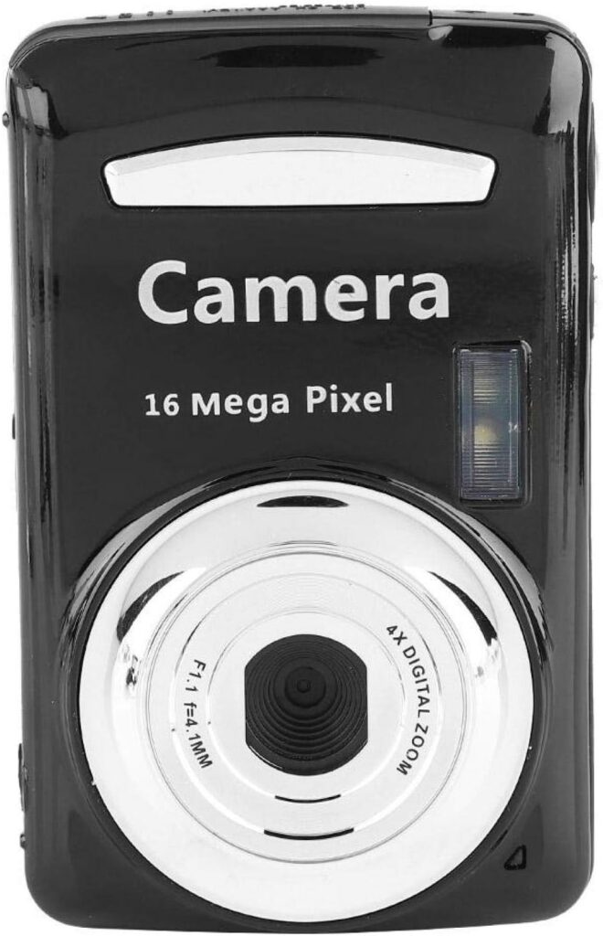 Entatial 16X Zoom Video Camera, Digital Camera, Easy to Install for Home Photographer(Black)