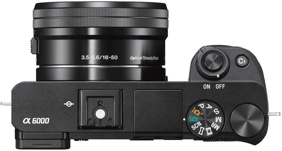 Sony Alpha a6000 Mirrorless Digital Camera 24.3MP SLR Camera with 3.0-Inch LCD (Black) w/16-50mm Power Zoom Lens