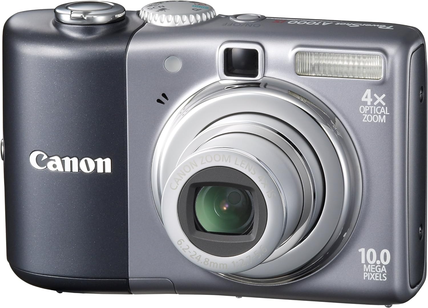 Canon Powershot A1000IS 10MP Digital Camera with 4x Optical Image Stabilized Zoom (Grey)