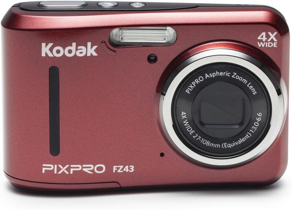 Kodak PIXPRO Friendly Zoom FZ43-BK 16MP Digital Camera with 4X Optical Zoom and 2.7 LCD Screen (Black)