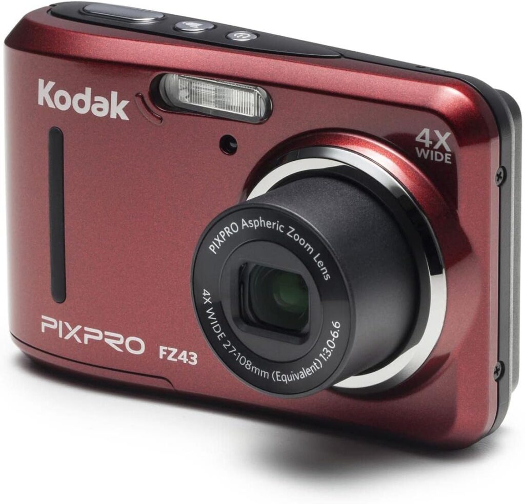 Kodak PIXPRO Friendly Zoom FZ43-BK 16MP Digital Camera with 4X Optical Zoom and 2.7 LCD Screen (Black)