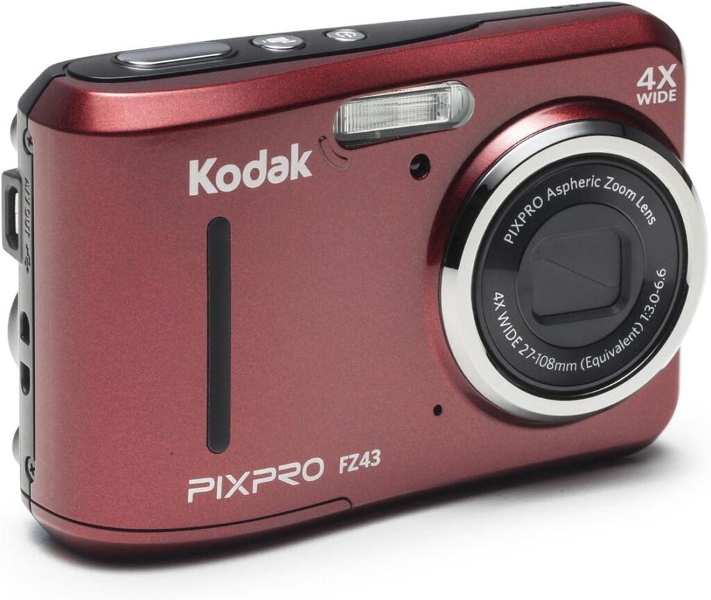Kodak PIXPRO Friendly Zoom FZ43-BK 16MP Digital Camera with 4X Optical Zoom and 2.7 LCD Screen (Black)