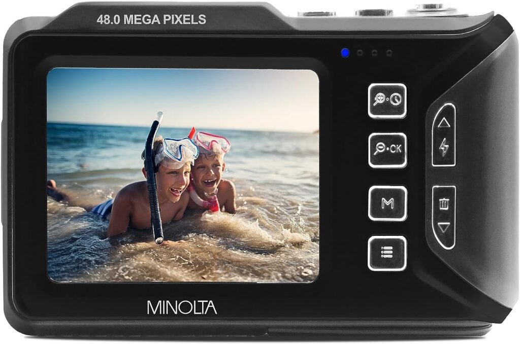 Minolta MN60WP 48MP 4K Ultra HD Dual Screen Waterproof Digital Camera minolta-mn60wp-48mp-4k-ultra-hd-dual-screen-waterproof-digital-camera