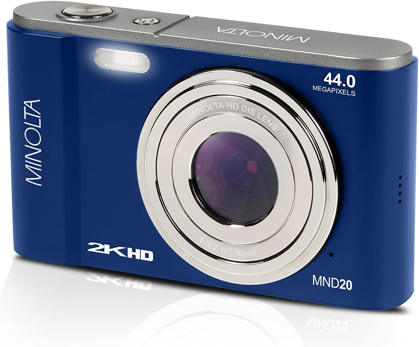 Minolta MND20 44 MP / 2.7K Ultra HD Digital Camera (Blue)