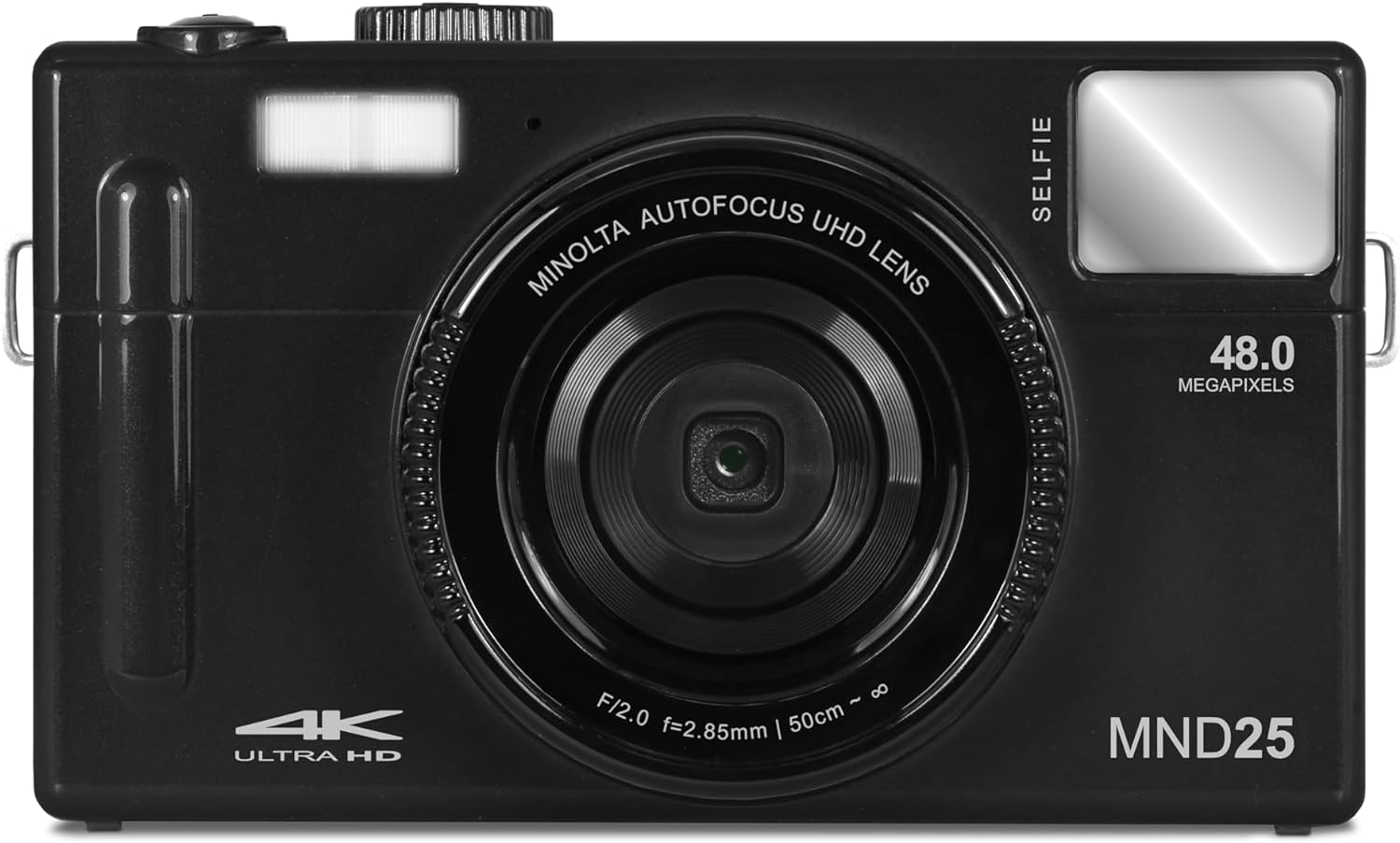 Minolta MND25 48 MP Autofocus / 4K Ultra HD Camera w/Selfie Mirror