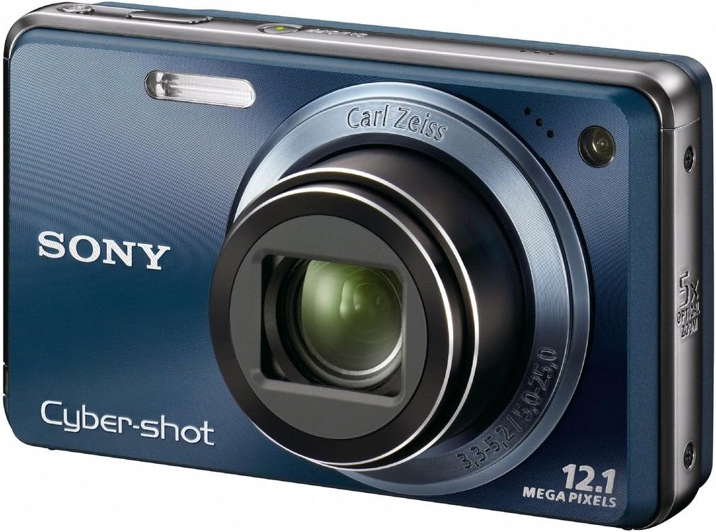 Sony Cyber-shot DSC-W290 12 MP Digital Camera with 5x Optical Zoom and Super Steady Shot Image Stabilization (Dark Blue) (OLD MODEL)