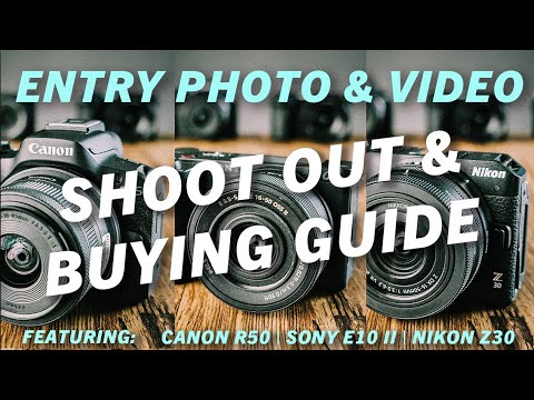 Entry Level Camera Shootout Featuring Sony Canon and Nikon
